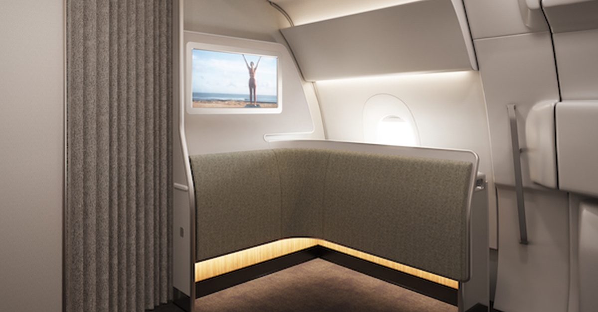 Wellbeing zone to feature on Qantas aircraft flying 22-hour Sydney-London route