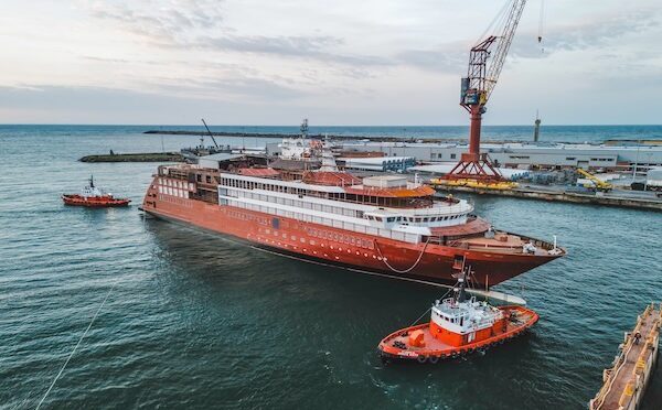 Windstar floats out first of two new ships